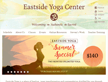 Tablet Screenshot of eastsideyoga-austin.com